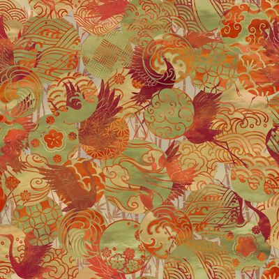 Oriental Garden by Jason Yenter - 100% premium cotton print fabric