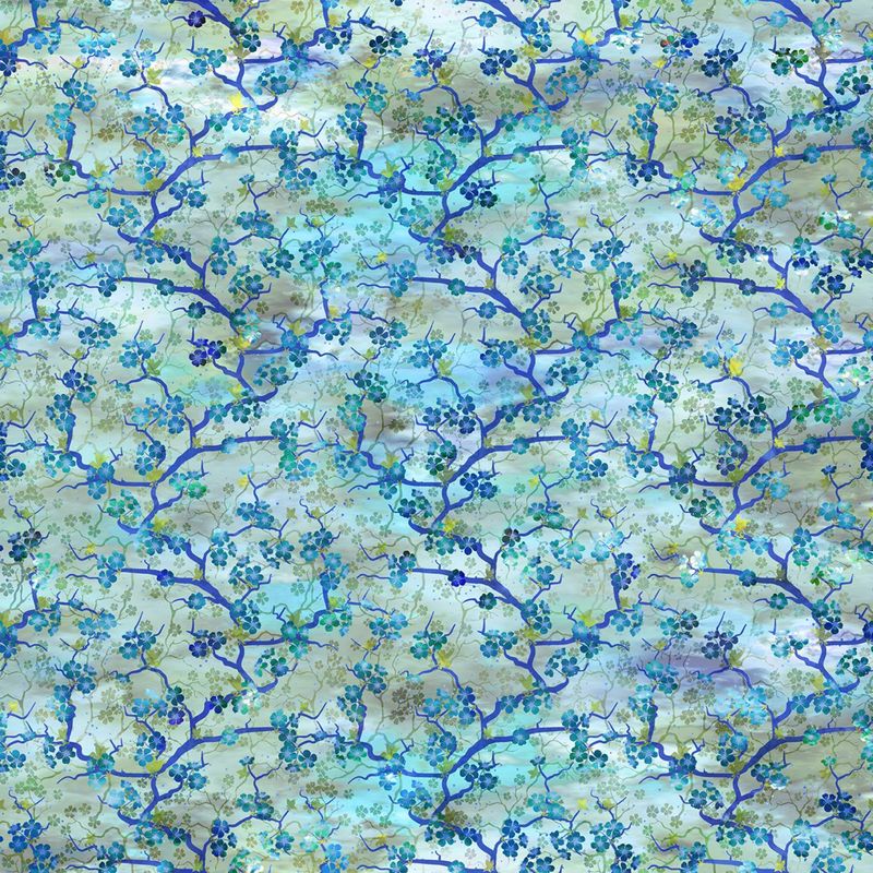 Oriental Garden by Jason Yenter - 100% premium cotton print fabric