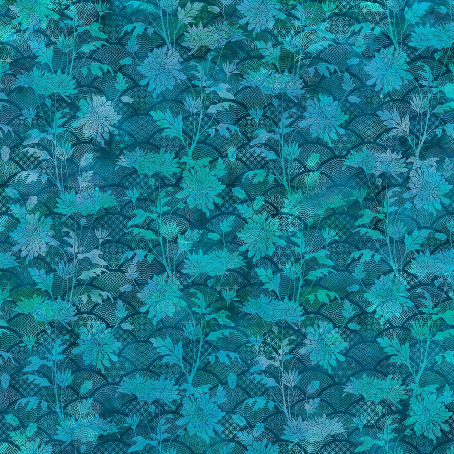 Oriental Garden by Jason Yenter - 100% premium cotton print fabric