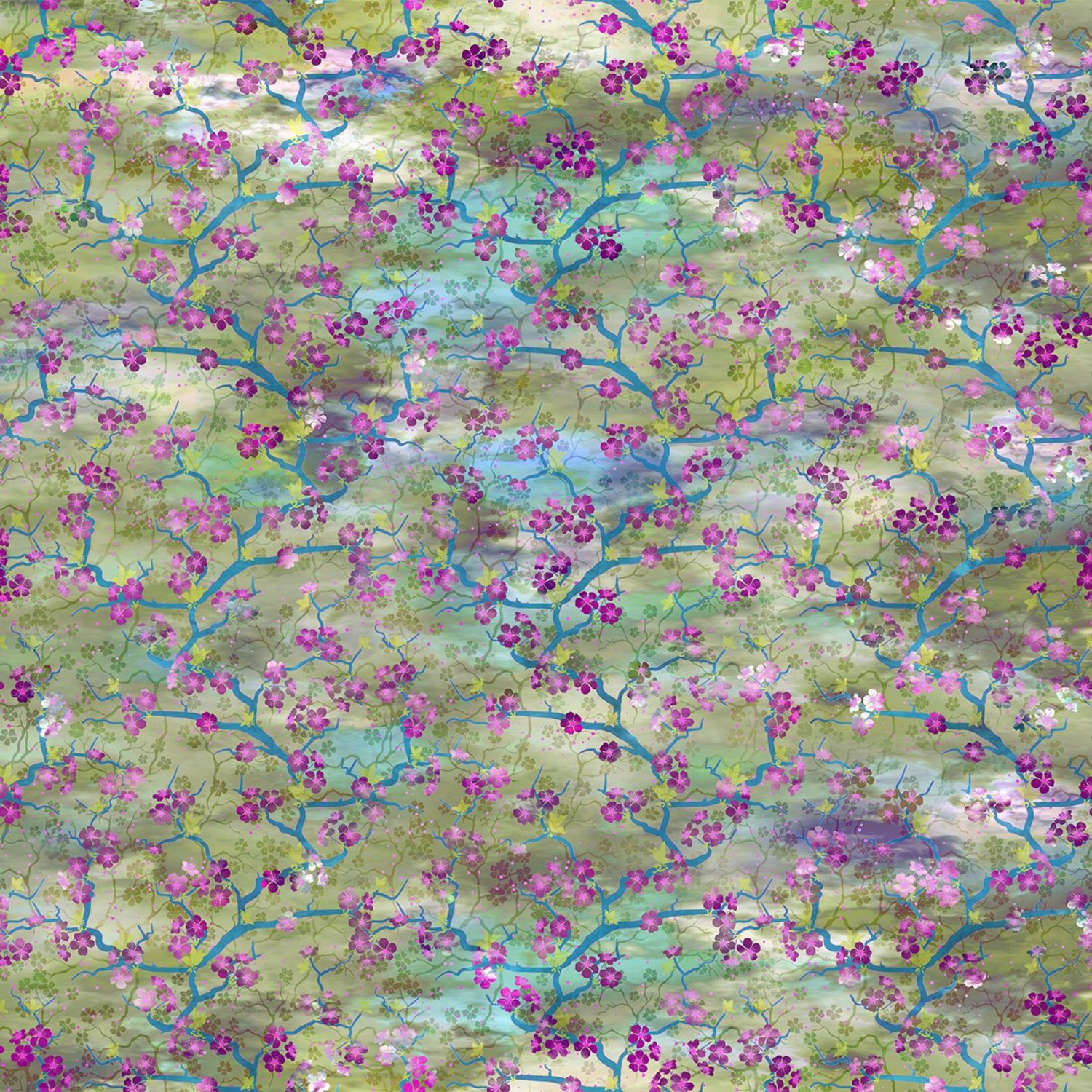 Oriental Garden by Jason Yenter - 100% premium cotton print fabric