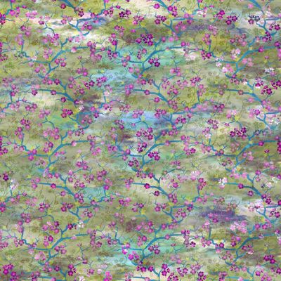 Oriental Garden by Jason Yenter - 100% premium cotton print fabric