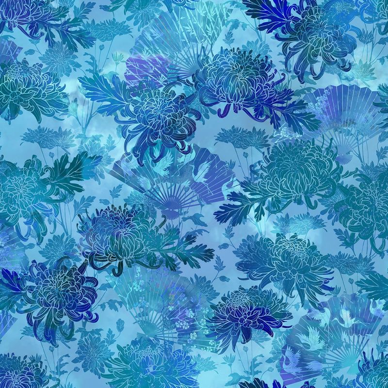 Oriental Garden by Jason Yenter - 100% premium cotton print fabric