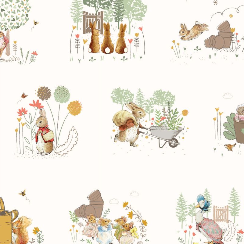 Peter Rabbit - Meadow Tails - Favourite Friends - Digital print 100% cotton fabric