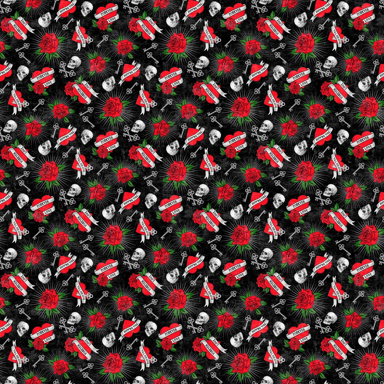 Till Death Us Do Part by Deborah Edwards - 100% cotton print fabric