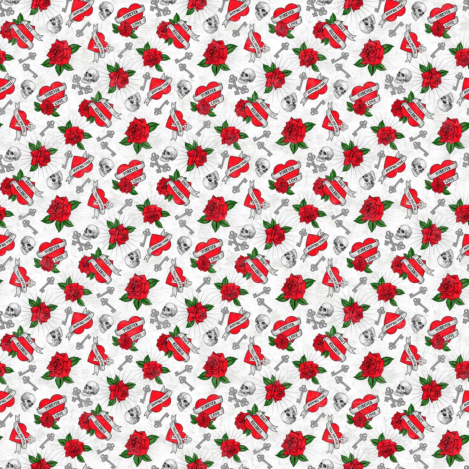 Till Death Us Do Part by Deborah Edwards - 100% cotton print fabric