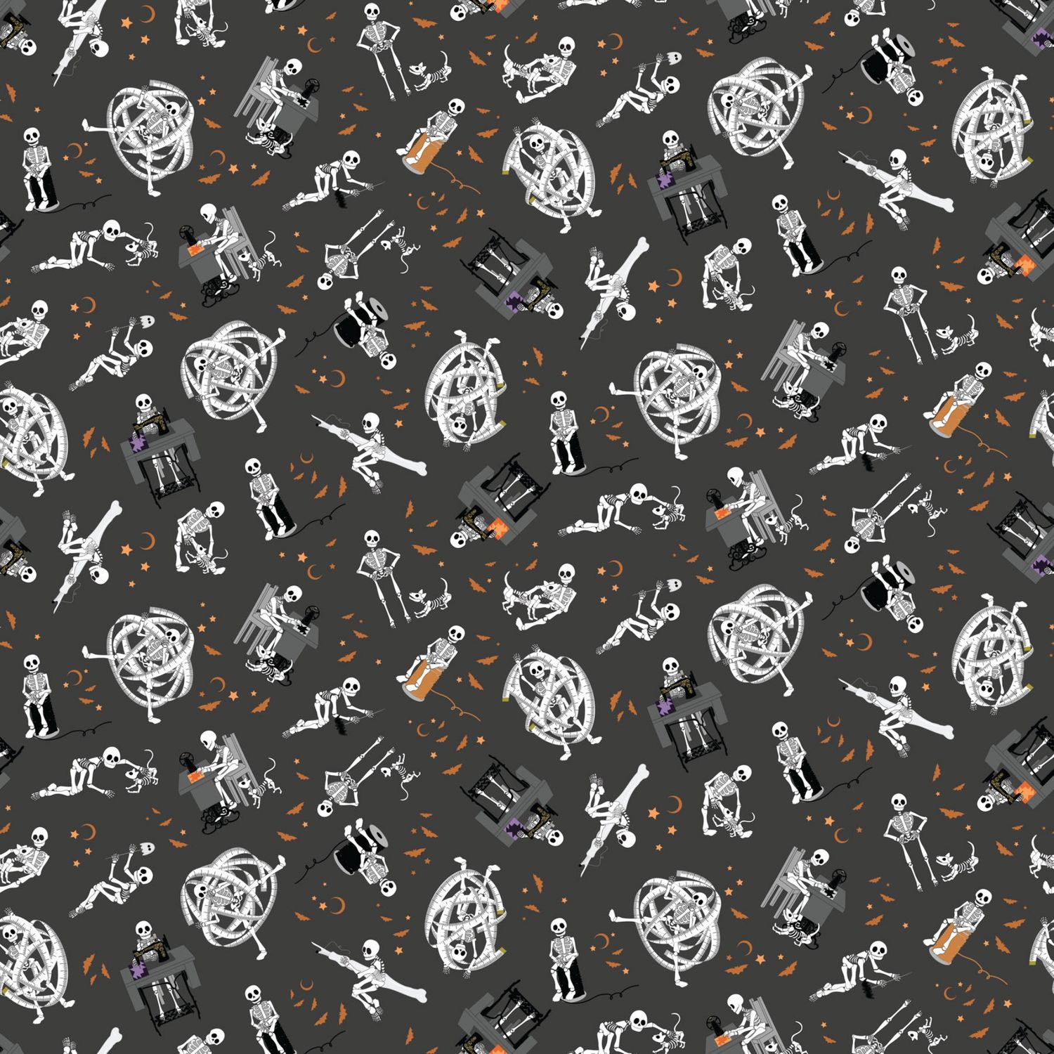 Mr Bones Sews - 100% cotton print fabric