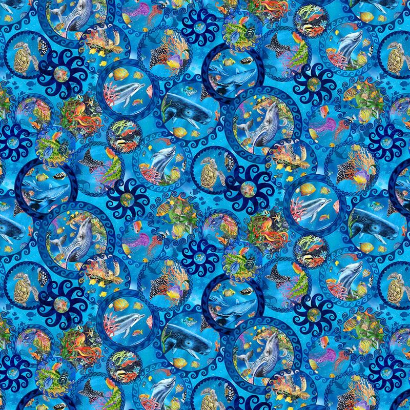 Calypso III by Jason Yenter - 100% premium cotton print fabric
