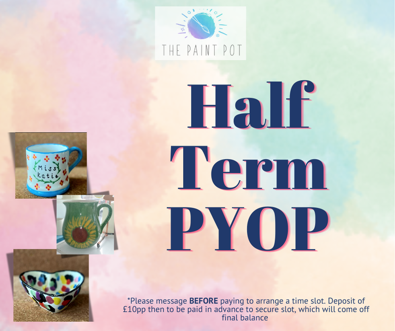 Paint your own Pottery Deposit