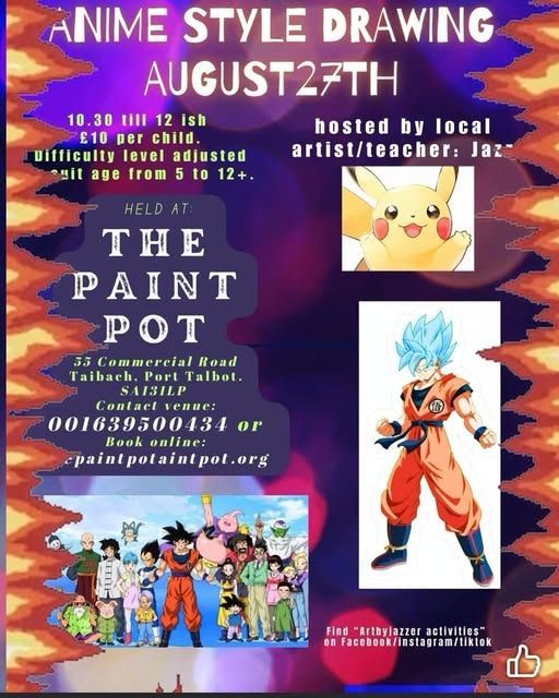 Anime drawing workshop 27th August