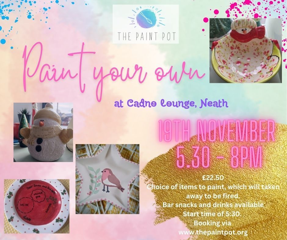 November 19th - Cadno Lounge Pottery Painting