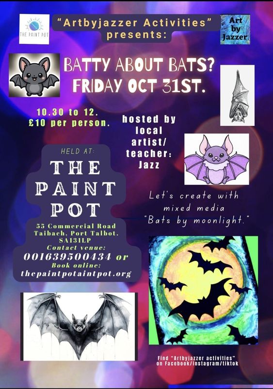 Batty about bats - mixed media workshop