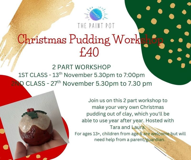 Christmas pudding workshop - 2 sessions