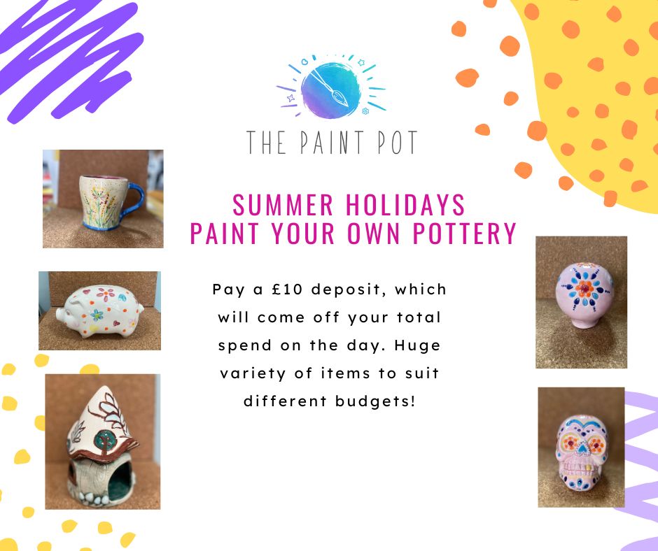 Summer holidays paint your own pottery deposit Summer holidays paint your own pottery deposit