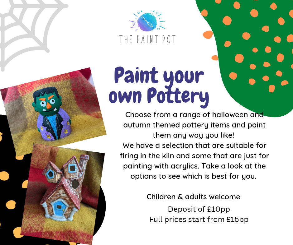 Halloween Paint your own Pottery Deposit Halloween Paint your own Pottery Deposit