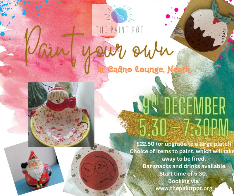 Cadno Lounge Pottery Painting - 9th December