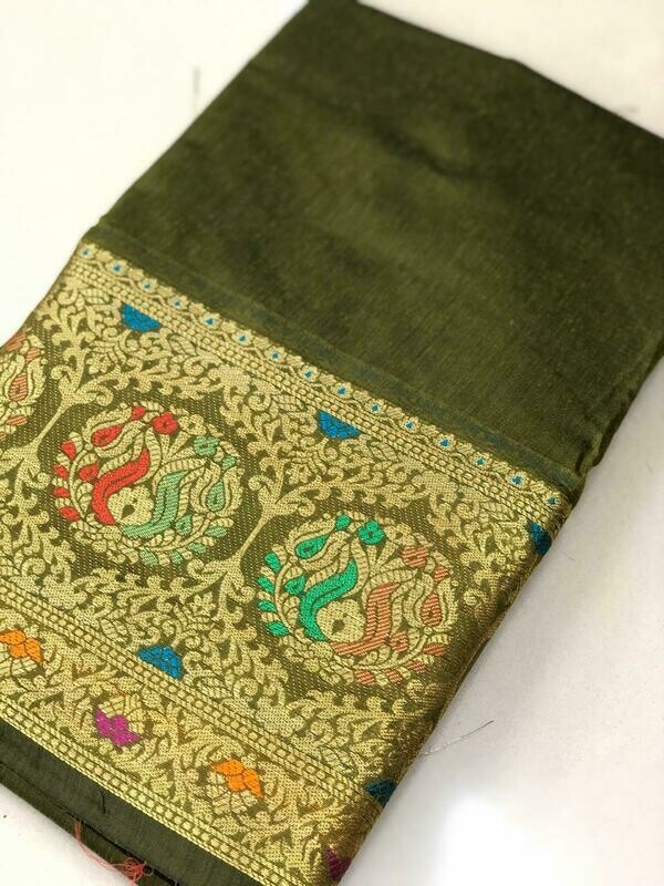 Cotton silk saree
