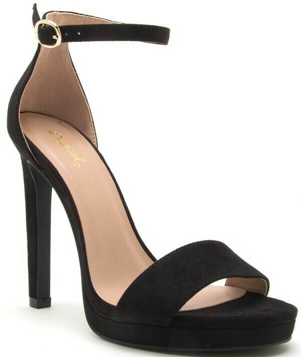 Strappy Stacked Heeled Sandal