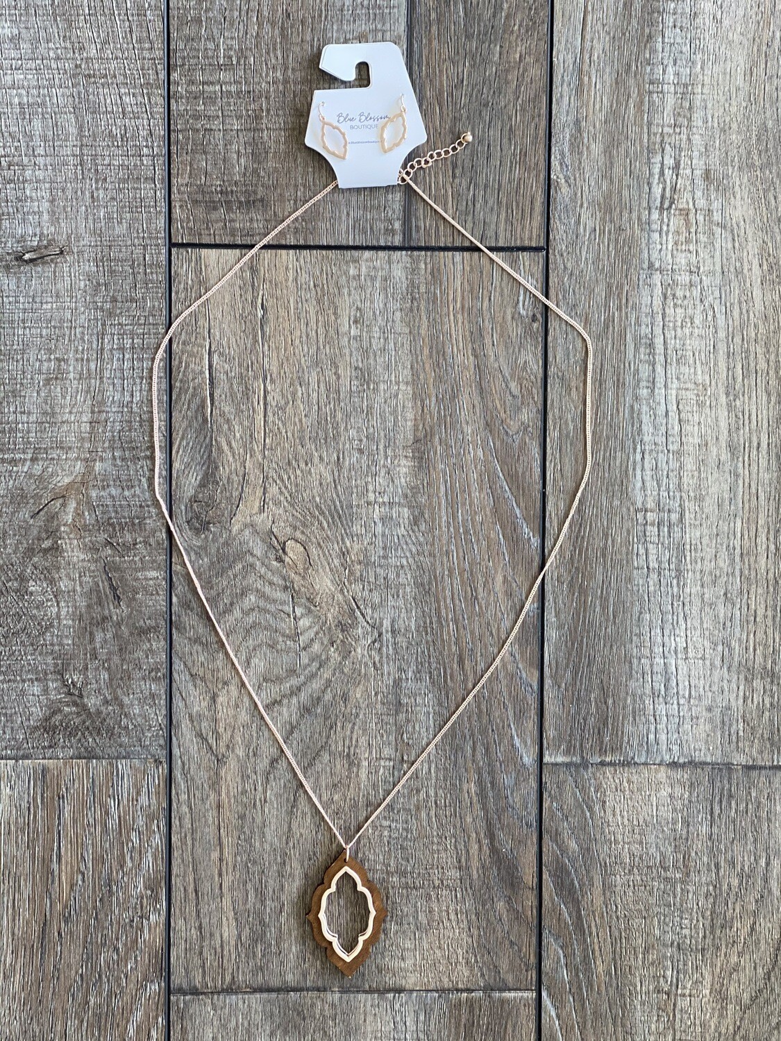Wooden Marquee Necklace