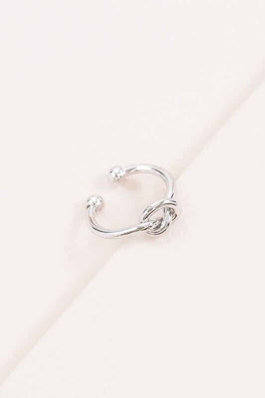 Minimalist Knotted Adjustable Ring