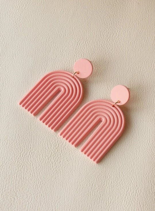 Pink Rainbow Drop Earrings