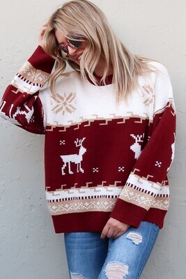 Clarice Reindeer Sweater