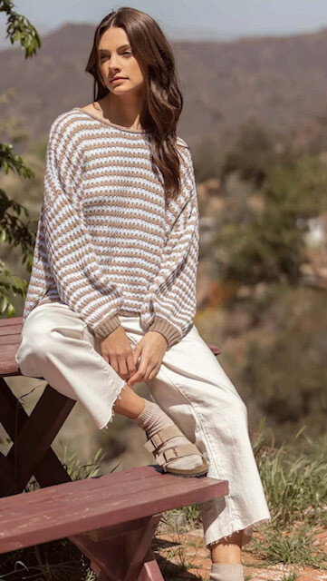 Brielle Striped Sweater