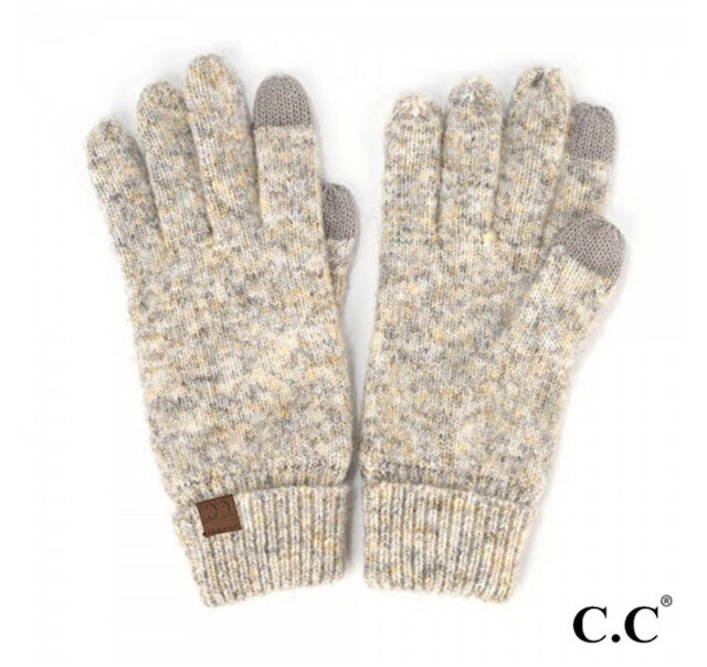 Solid Knit Smart Touch Gloves