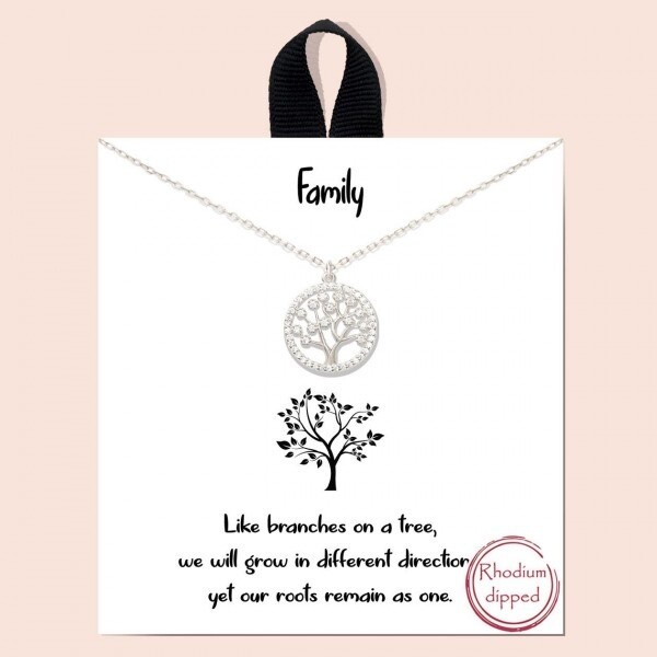family tree pendant necklace