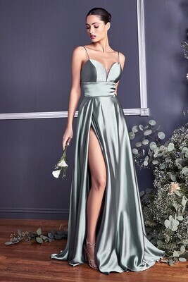Anastasia A- Line Satin Gown