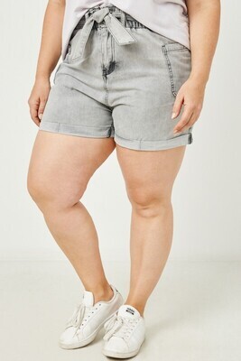 Gwen Belted Denim Shorts