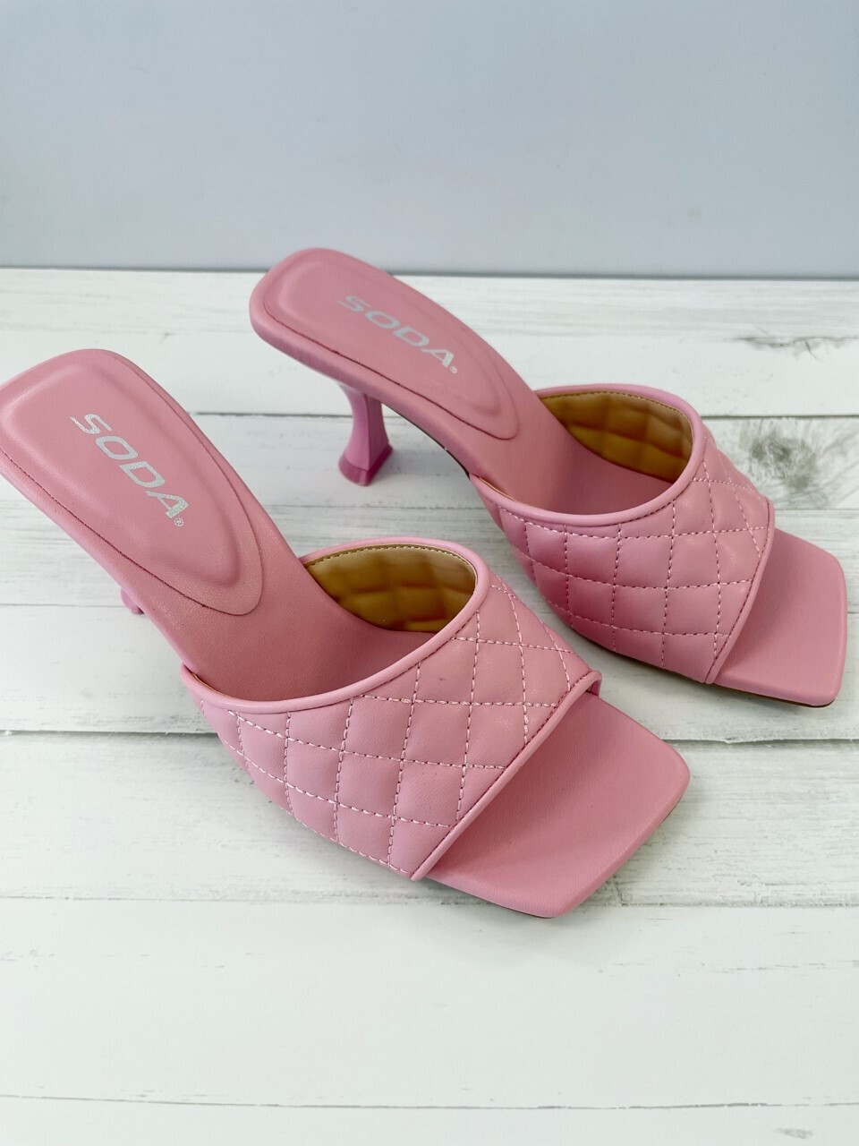 Aylin Pink Kitten Heel Sandal