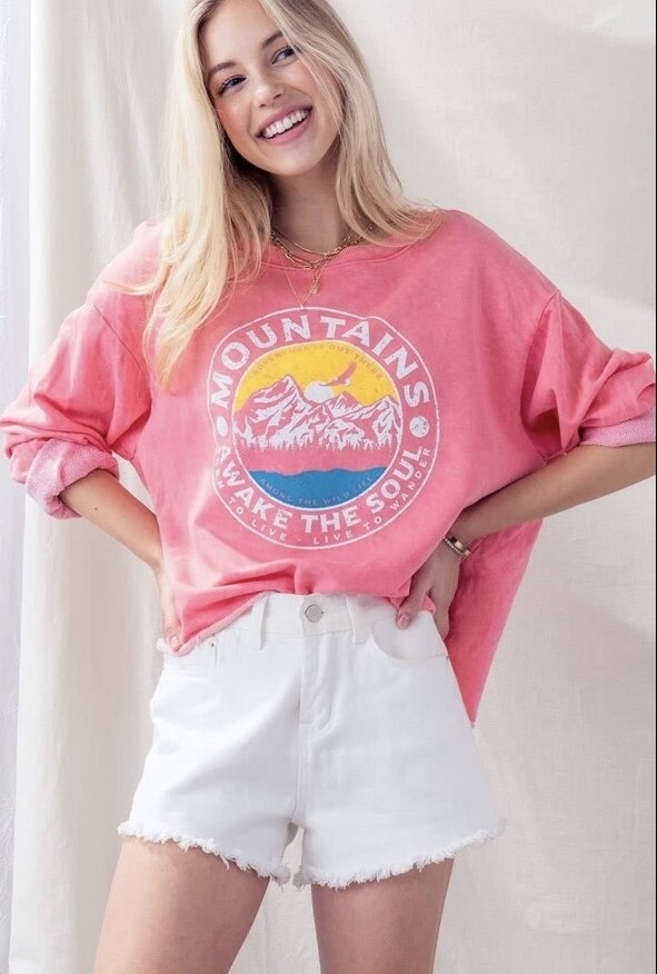 Bubble Gum Vintage Graphic Cropped Sweatshirt