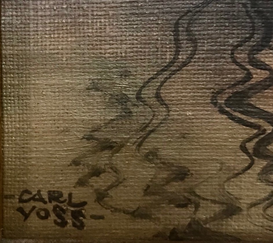 Carl Leopold Voss - Evening at the Pond (Sold)