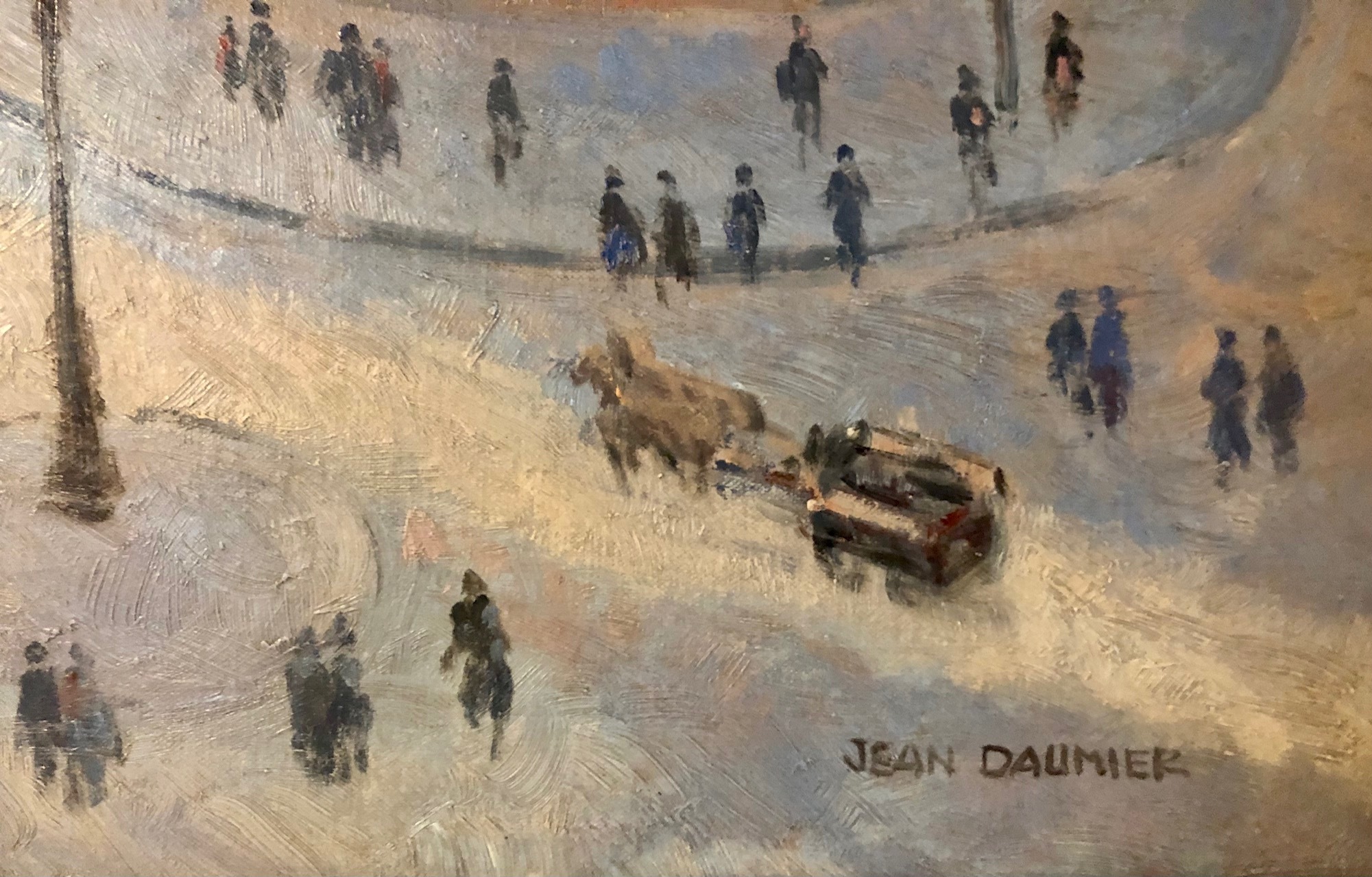 Jean Daumier - Parisian Winter Scene