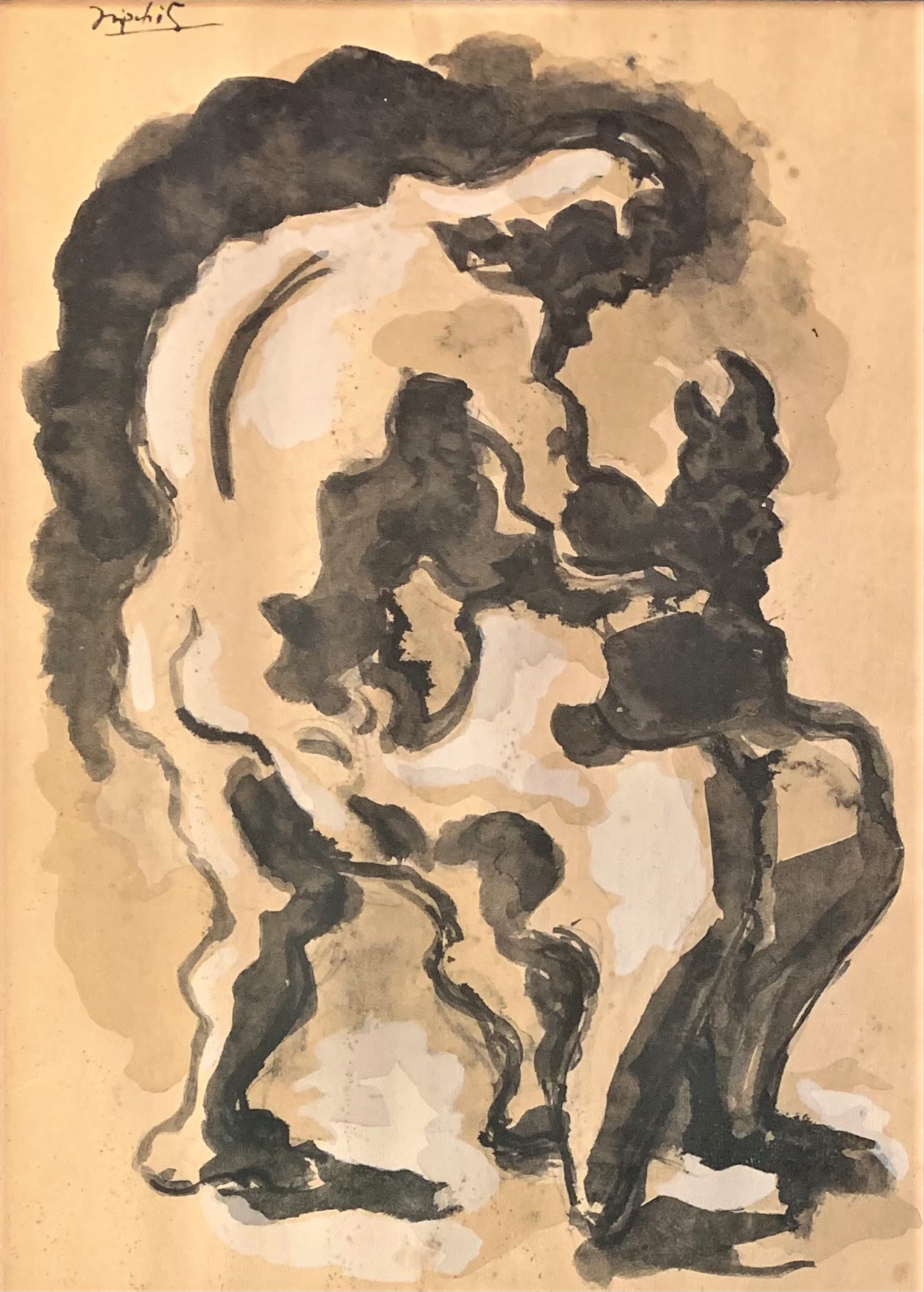 Jacques Lipchitz - Prometheus, Original Gouache Painting