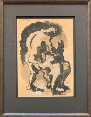 Jacques Lipchitz - Prometheus, Original Gouache Painting 00475