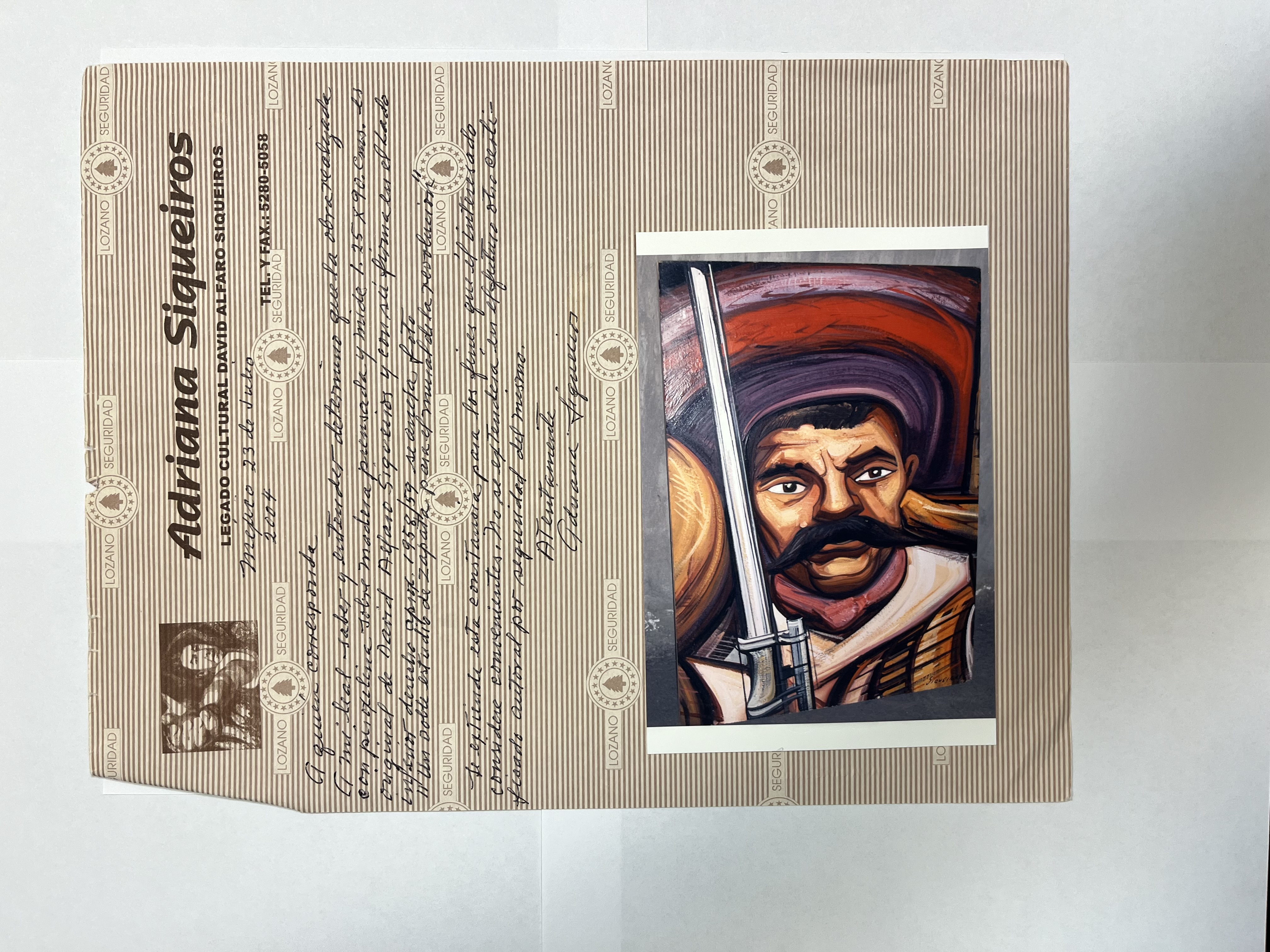 David A. Siqueiros -  Emiliano Zapata Original Social Realism Painting