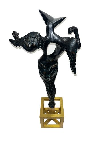 Salvador Dali - The Surrealist Angel Bronze 1983