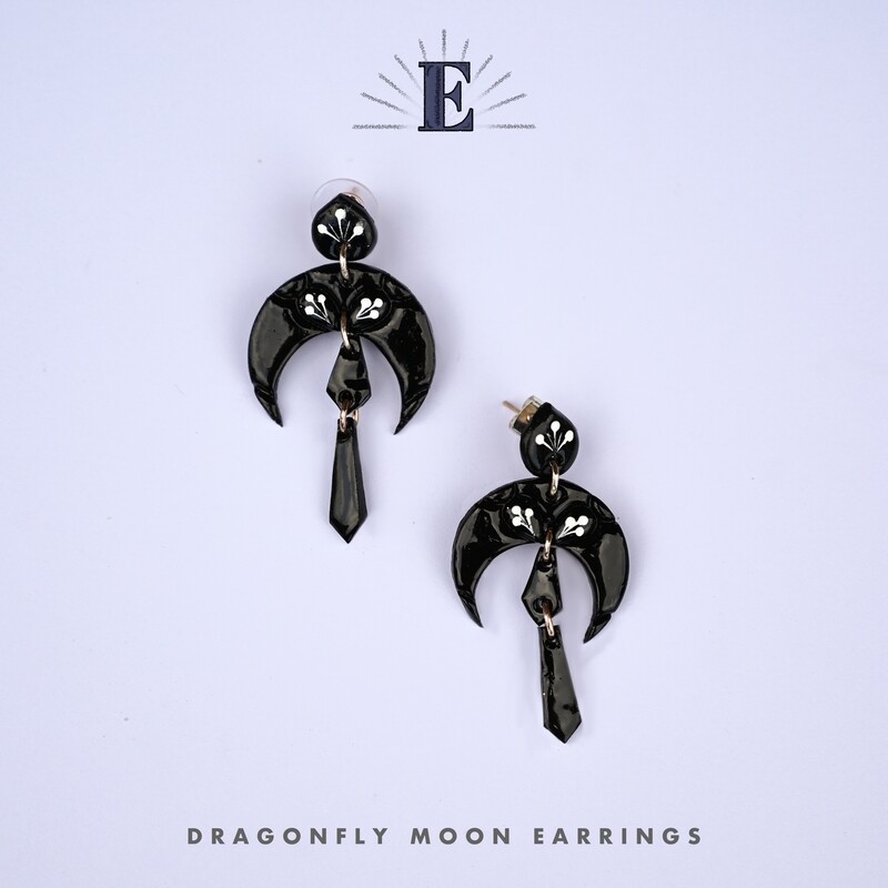 DRAGONFLY MOON EARRINGS