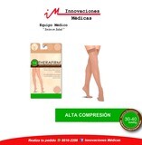 Medias de compresión 30-40mmHg al muslo, beige