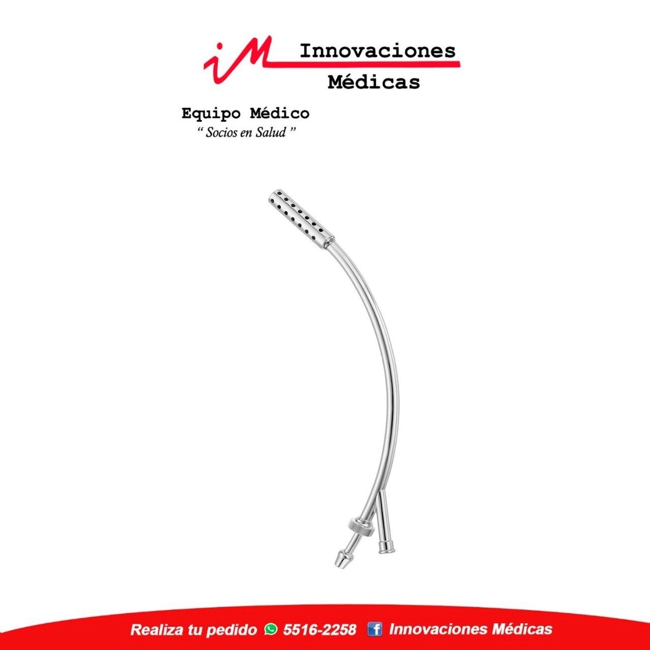 FINSTERER cánula para aspiración e irrigación 32cm, Ø 15,0mm. para tubos con Ø 9,0-13,0mm