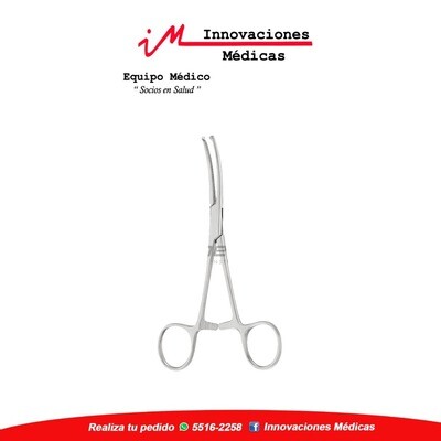Pinza ROCHESTER-OCHSNER hemostatica  curva, 1x2 dientes