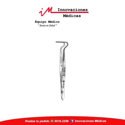Pinza muscular,BERKE  10cm, boca para Oftalmología 20mm