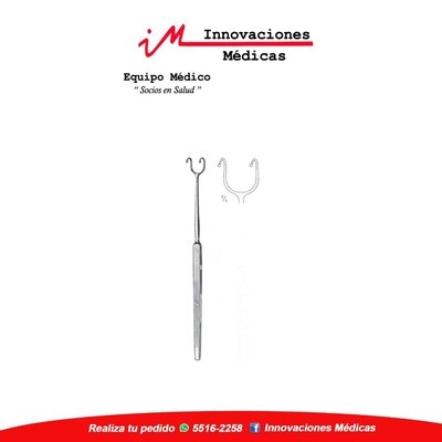 Separador nasal FOMON para Rinología, con doble gancho 16cms