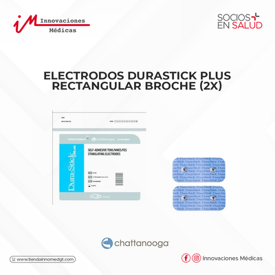 Electrodos DuraStick Plus Rectangular Broche (2x)