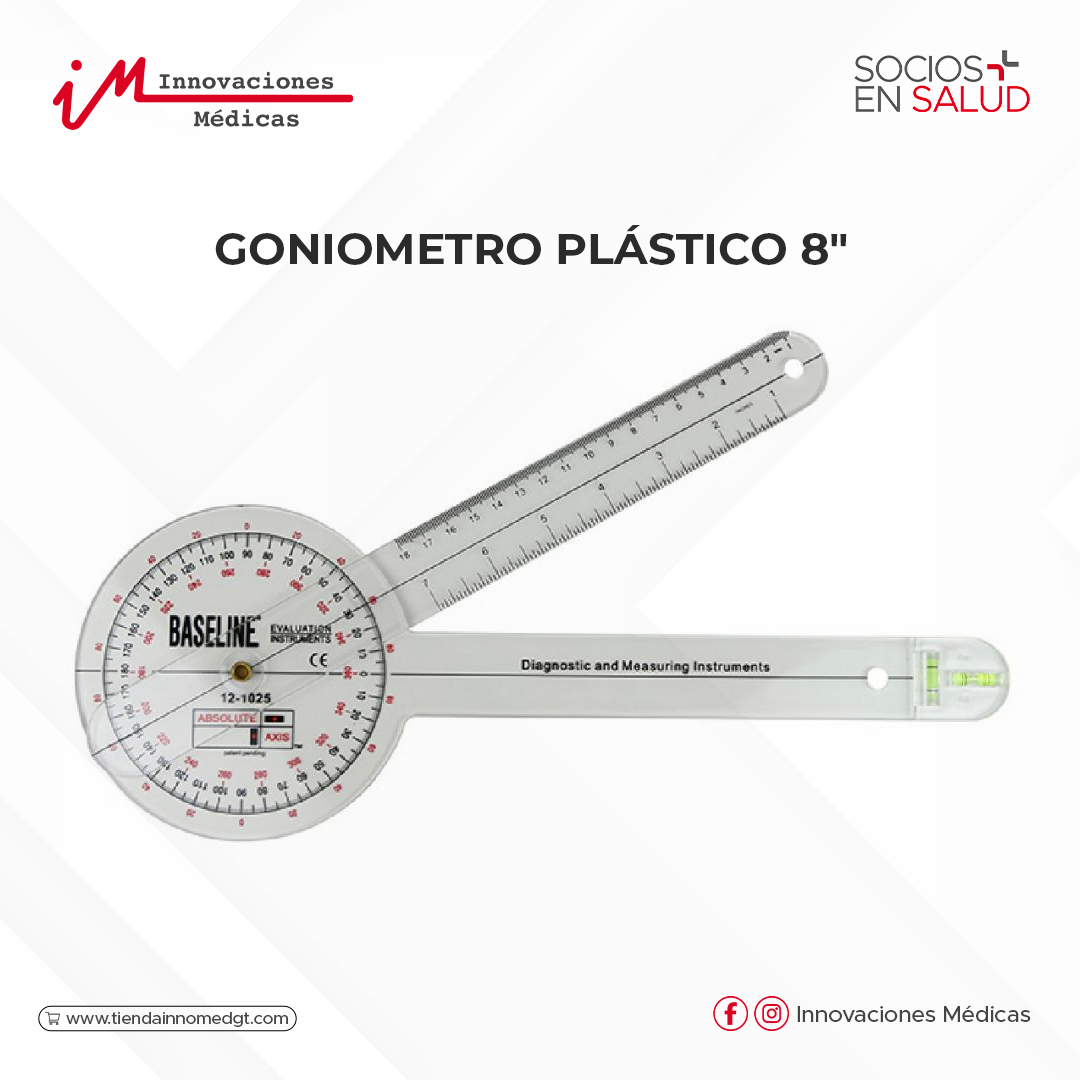 Goniometro Plástico 8&quot;