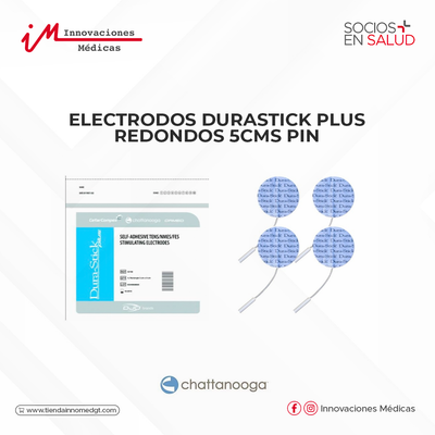 Electrodos DuraStick Plus Redondos 5cms Pin