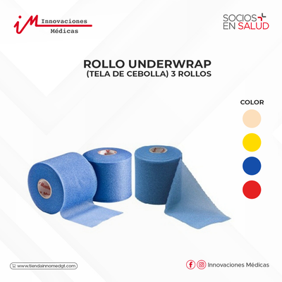 Rollo underwrap (Tela de Cebolla) 3 rollos