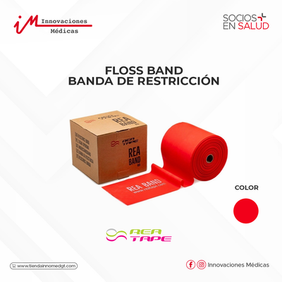 FLOSS BAND, Banda de restricción color rojo