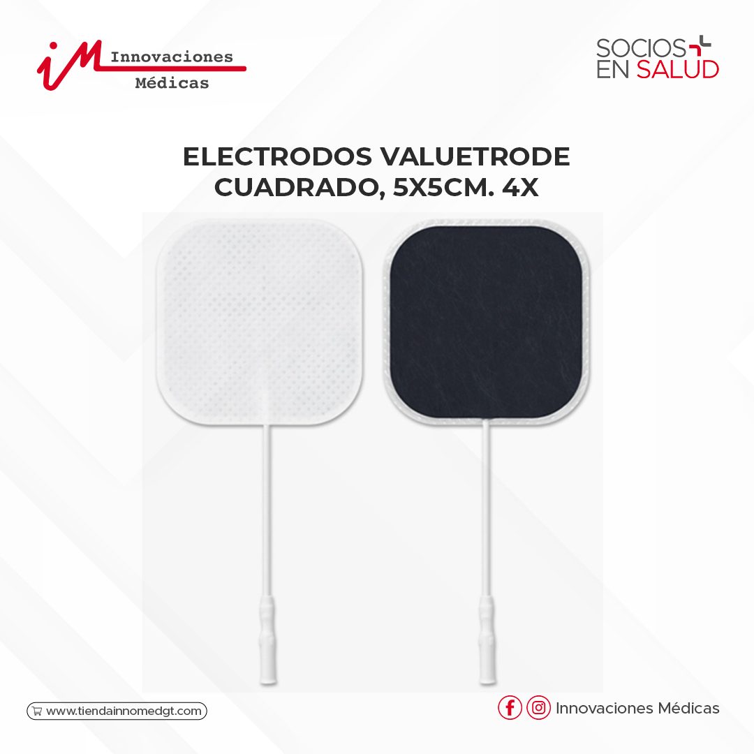 Electrodos VALUETRODE, cuadrado, 5X5cm. 4x